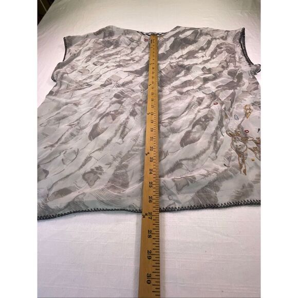 Johnny Was Multicolor Josefina Embroidered Bees Boho Silk Blouse Size 2X NWT - Picture 12 of 13